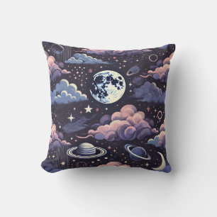 Celestial Dreamscape Throw Pillow
