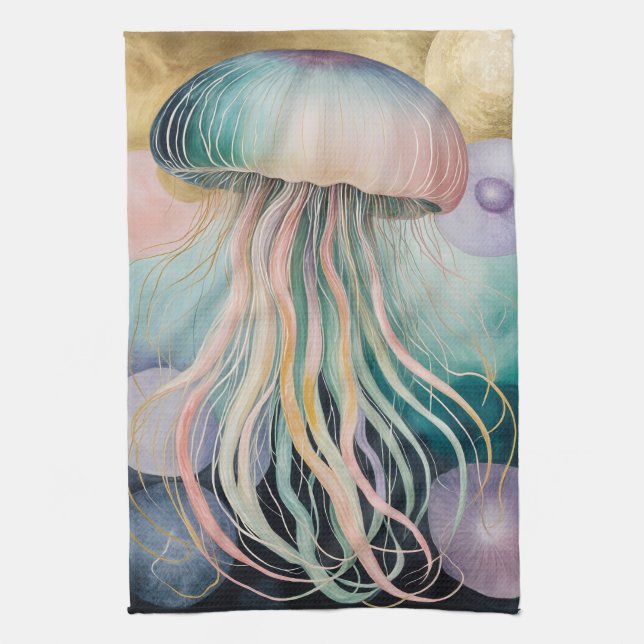 Celestial Drifter Kitchen Towel (Vertical)
