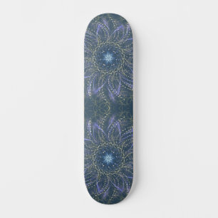 Celestial Echo – A Radiant Geometric Glow Skateboard