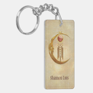 Celestial Elegance 3D New Age Keychain