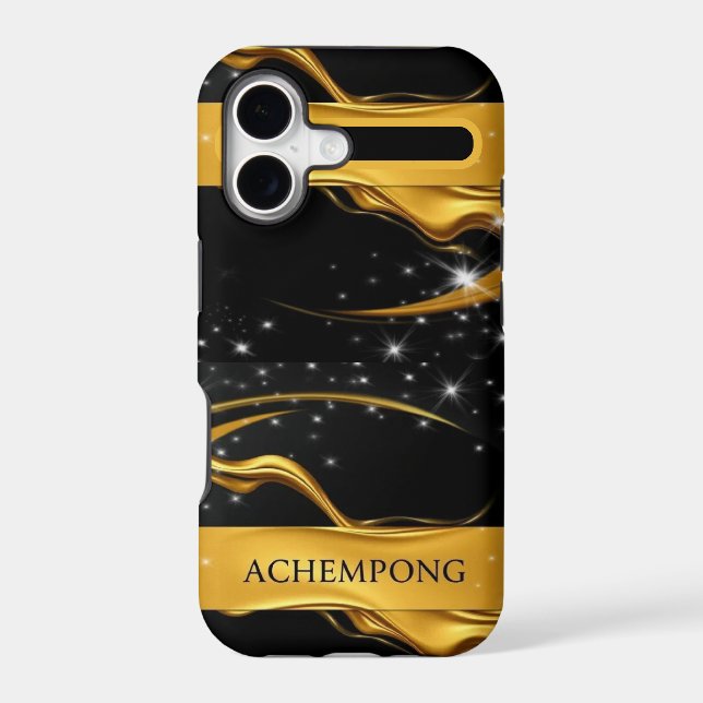 Celestial Elegance: Liquid Gold Gilded - Achempong (Verso)
