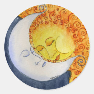 Celestial Embrace Sticker