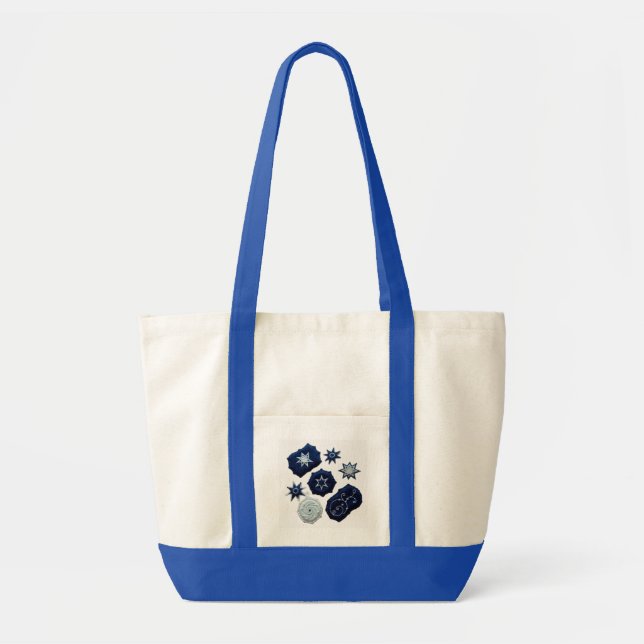 Celestial Embroidered Symbols Tote Bag (Front)