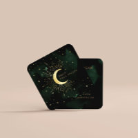 Celestial Emerald Crescent Moon