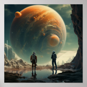 Celestial Encounters: Atronnauts on Strange Worlds Poster