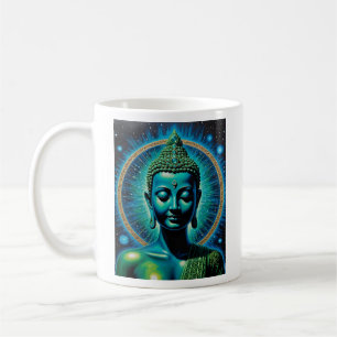 Celestial Enlightened Buddha Glow Art T Shirt Coffee Mug