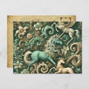 Celestial Equinox – Mythical Unicorn  Holiday Postcard