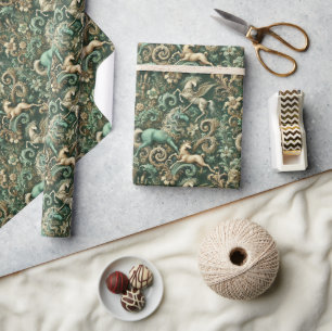 Celestial Equinox – Mythical Unicorn Wrapping Paper
