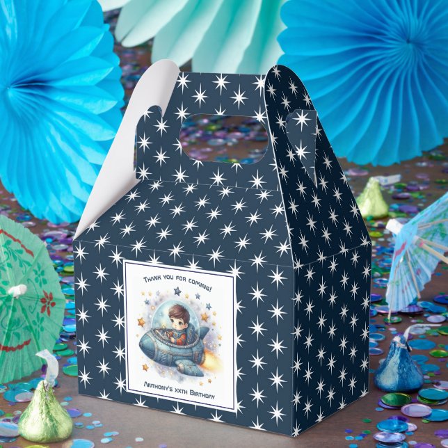 Celestial Event Starfield Space Birthday Party Favor Box (Party)