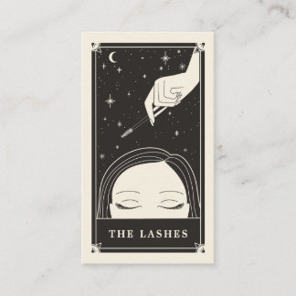 Celestial Eye Tarot Lashes Black Business card