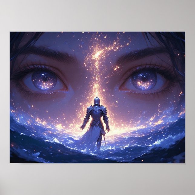 Celestial Eyes and the Lone Knight  Poster (Front)