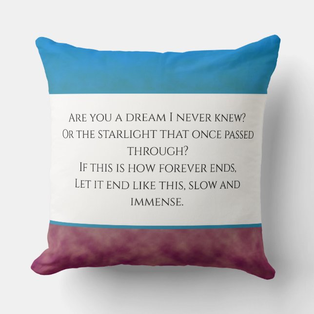 Celestial Fade Throw Pillow (Front)