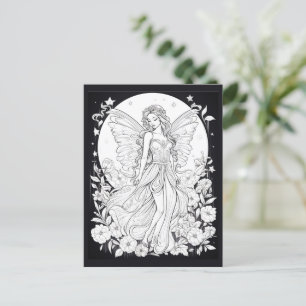 Celestial Fairy Color Your Own Postcard