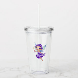 Celestial Fairy Glitter  Acrylic Tumbler