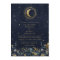 Celestial Floral Blue Stars Moon Wedding