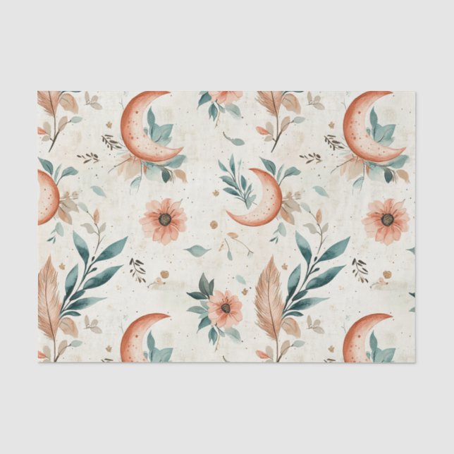 Celestial Floral Pattern (2) Tissue Paper (Front)