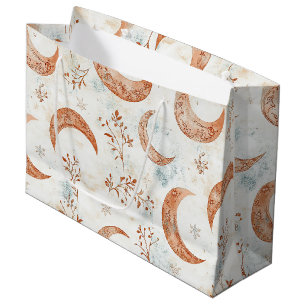 Celestial Floral Pattern (3) Large Gift Bag