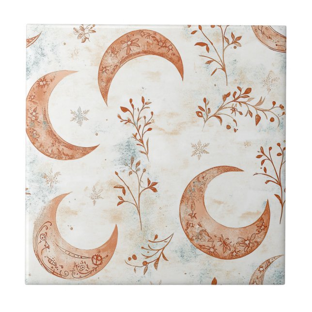 Celestial Floral Pattern (5) Tile (Front)