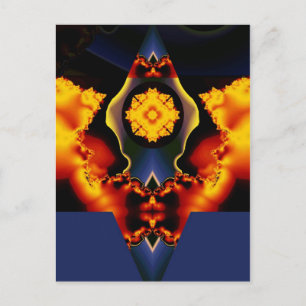 Celestial flower postcard