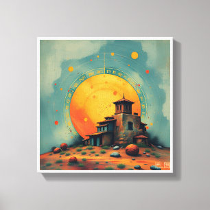 Celestial Fortress Canvas Print