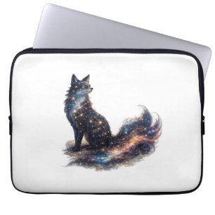 Celestial Fox Cosmic Fantasy Animal Laptop Sleeve