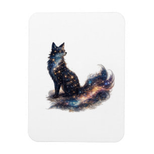 Celestial Fox Cosmic Fantasy Animal Magnet