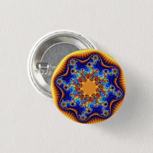 Celestial Fractalscope 1 Inch Round Button