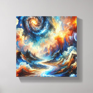 Celestial Fusion Canvas Print
