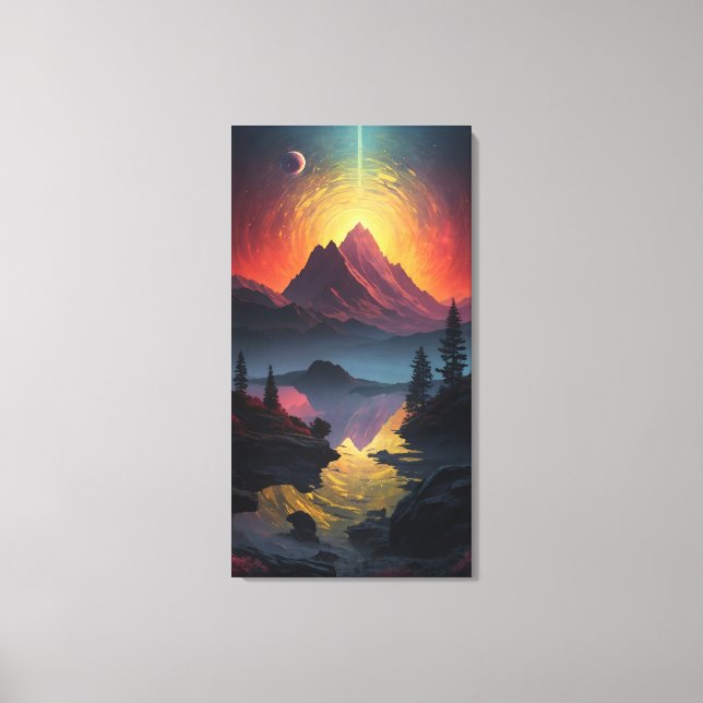 Celestial Fusion: Stretched Canvas Prints by Lekro (Front)