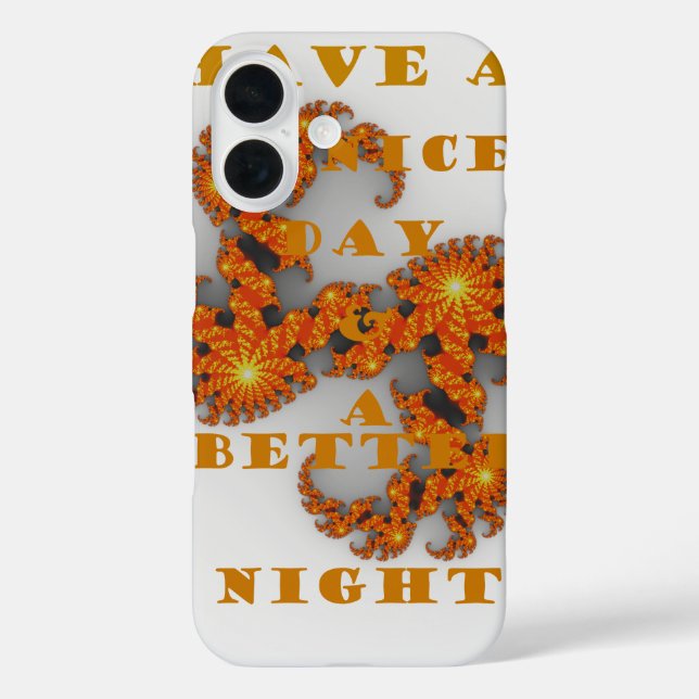 Celestial Galactic Have a Nice Day & Better Night Case-Mate iPhone Case (Back)