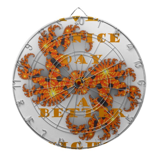 Celestial Galactic Have a Nice Day & Better Night Dartboard (Front)