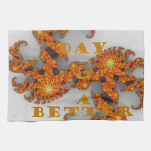 Celestial Galactic Have a Nice Day & Better Night Kitchen Towel