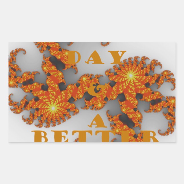 Celestial Galactic Have a Nice Day & Better Night Sticker (Front)
