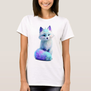 Celestial Galaxy Arctic Fox Women T-Shirt
