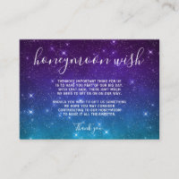 Celestial Galaxy Honeymoon Wish Wedding