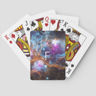 Celestial Galaxy   Monogram Playing Cards