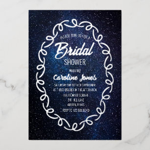 Celestial Galaxy Sky Frame Gold Foil Bridal Shower