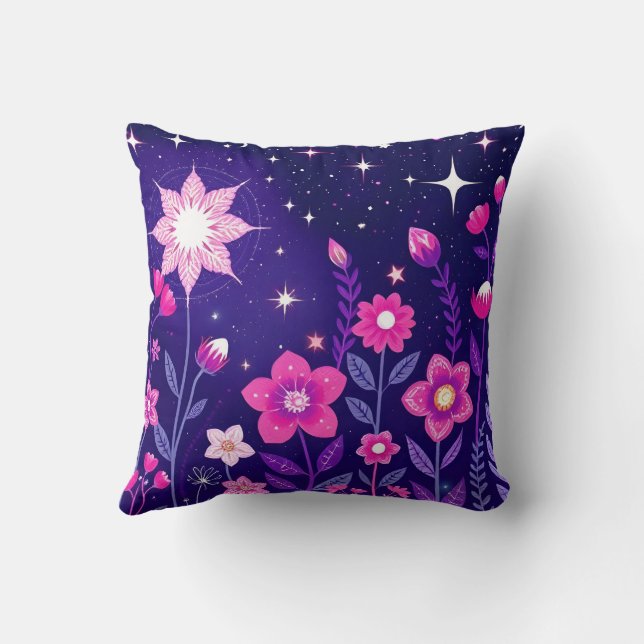 Celestial Garden Throw Pillow (Back)