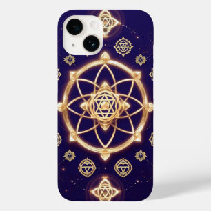 Celestial Geometry of Light — Sacred Pattern Case-Mate iPhone 14 Case
