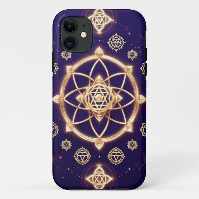 Celestial Geometry of Light — Sacred Pattern Case-Mate iPhone Case (Back)