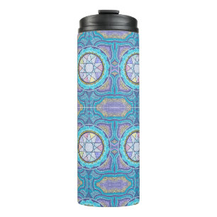 Celestial Geometry Portal Mystical Mandala Thermal Tumbler
