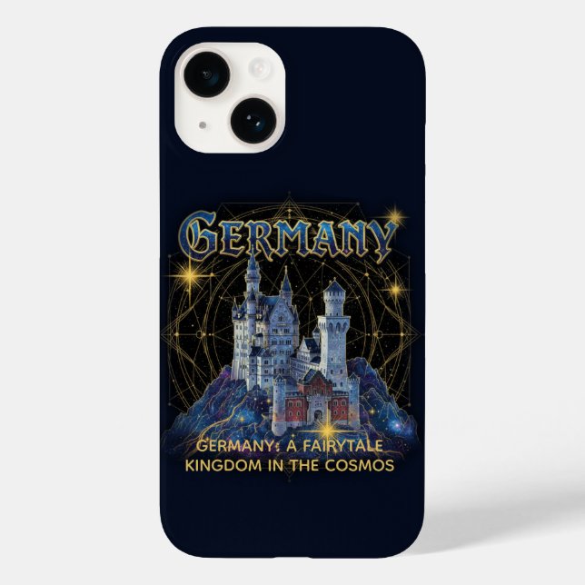 Celestial Germany Neuschwanstein Castle Art Case-Mate iPhone Case (Back)