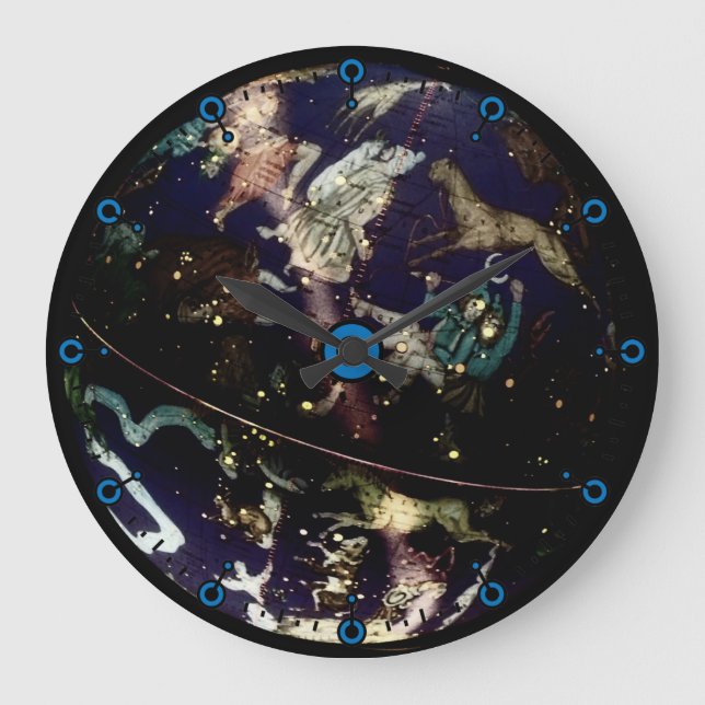 Celestial Globe Modern Wall Clock (Front)