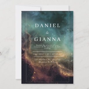 Celestial Glow Wedding Invitation