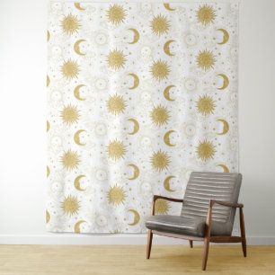 Celestial Gold Tapestry