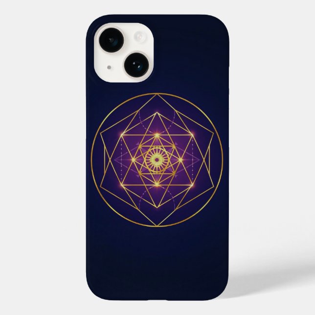 Celestial Golden Mandala — Balance in the Infinite Case-Mate iPhone Case (Back)