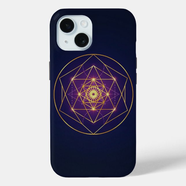 Celestial Golden Mandala — Balance in the Infinite Case-Mate iPhone Case (Back)