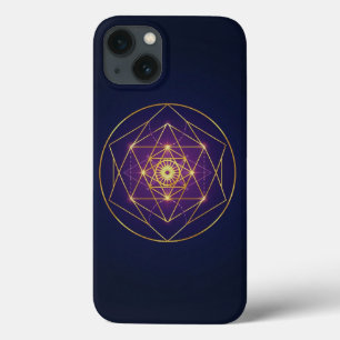 Celestial Golden Mandala — Balance in the Infinite iPhone 13 Case