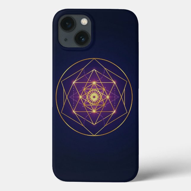 Celestial Golden Mandala — Balance in the Infinite Case-Mate iPhone Case (Back)