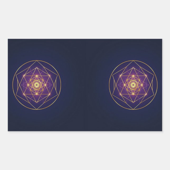 Celestial Golden Mandala — Balance in the Infinite Sticker (Front)